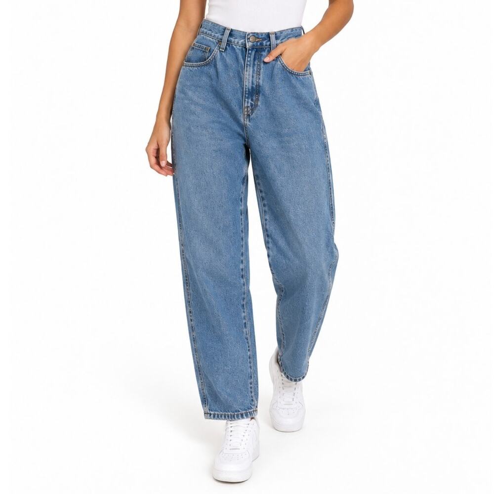 Brittania Blue 1990s Vintage Jeans High Rise Mom Jeans 30" Waist Baggy